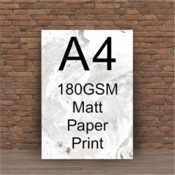 A4 180gsm Matt Print