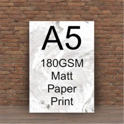 A5 180gsm Matt Print