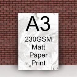 A3 230gsm Matt Print