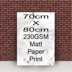70cm x 80cm 230gsm Matt Print