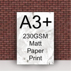 A3+ 230gsm Matt Print