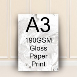 A3 190gsm Gloss Print