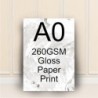 A0 260gsm Premium Gloss Print