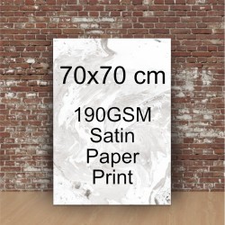 70cm x 70cm 190gsm Satin Print