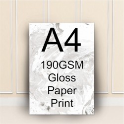 A2 190gsm gloss print service
