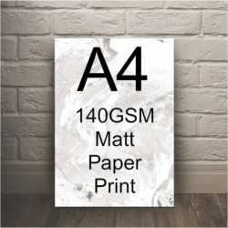 A4 140gsm Mat Printing service
