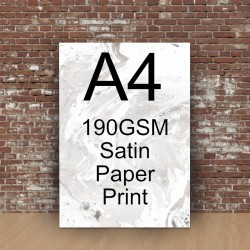 A4 190gsm Satin Print