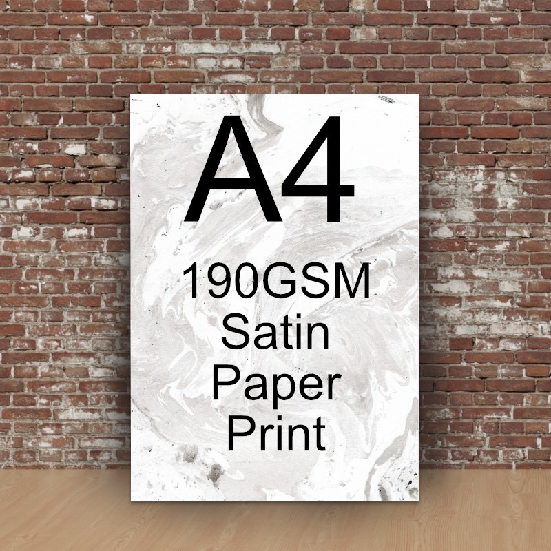 A4 190gsm Satin Print