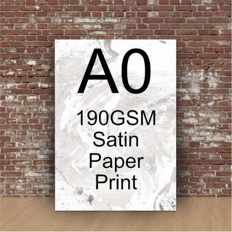 A0 190gsm Satin Print